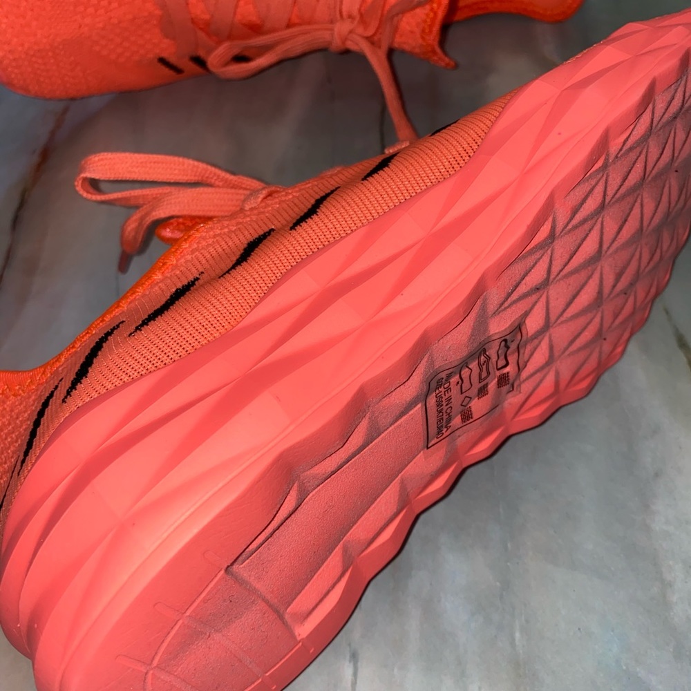⚠️ LAST pair size 7 FREE SHIP🔥Neon Coral Sneakers - Picture 6 of 10